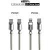 ddHiFi Cavo dati DD ddHiFi PC02L in stile retrò con ricarica rapida, cavo schermato a cinque conduttori USB 2.0, 60W (USB-C)/27W (LT)