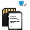 NAVINESA Per Renault Megane Clio Laguna Navigazione per auto Carminale Live 11.45 Sat Nav Parte 8201756572 Aggiornamento scheda SD Europa 2025 Mappe 8GB