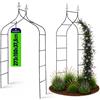 KADAX giardino Pergola metallo 255cm arco fiori pianta pianta viti supporto