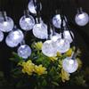 NONE Luci a stringa solari a LED per esterni 60 luci a globo di cristallo impermeabili con 8 modalità di luce da giardino per decorazioni per alberi di feste in patio