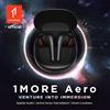 1MORE Auricolari Aero Cancellazione del rumore Bluetooth 5.2 vendita flash Chiamate chiare 28 ore di riproduzione Ricarica wireless auricolare elettronico
