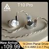 ARTTI T10 PRO Auricolari HiFi in-ear Monitor IEM cablati Driver planare da 14,2 mm Bassi testurizzati 0,78 mm 2 pin e connettore 2 in 1