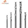 Dreanique 1 pezzo di compressione UP&DOWN Cut 2 flauti in carburo a spirale per punte da taglio per fresa per la lavorazione del legno