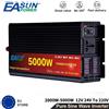NONE EASUN POWER 3000W 4000W 5000W Onda Sinusoidale Pura Inverter Per Auto DC 12V 24V AC 220V 50Hz Display A LED Convertitore di Potenza EU Stock No TAX