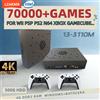 LZAKMR Super Console di gioco X8 Pro 70000+ Giochi I3-3110M Per Wii PS2 DC PSP GAMECUBE 500G Console caricata Windows 11 e Batocera