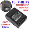 AEVYVKV Batteria ricaricabile agli ioni di litio originale al 100% 2250mAh 25.2V per PHILIPS DH25025CFLP IBD014GA 9000 Serie Batteria per aspirapolvere