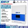 EASUN POWER Inverter Solare Ibrido EASUN POWER 6.5KW 4KW 2KW 48V 24V 12V 220VAC con Regolatore Solare MPPT 120A Integrato, Inverter Off-Grid a Onda Pura con WIFI BMS, Disponibilità EU, Senza Tasse, Supporto