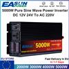 EASUN POWER Inverter a onda sinusoidale pura per auto DC 12V 24V a AC 220V 3000W 4000W 5000W trasformatore di tensione convertitore di potenza Inverter solare LCD Dis