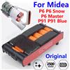 AEVYVKV Batteria originale al 100% da 25,2 V 2500 mAh per Midea BP25225E BP25220G P6/P6 Snow/P6 Master/P91/P91 Batteria per aspirapolvere senza fili blu