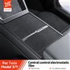 YZ Adesivo per pannello console centrale YZ per Tesla Model 3/Y/YL Highland Juniper, adesivo a adsorbimento elettrostatico, pellicola in suede