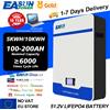 EASUN Powerwall 48V 100AH 200AH LiFePO4 batteria 5KW 10KW 51.2V solare ricaricabile Bateria PC Monitor RS485 CAN BMS 6000 Cycle
