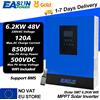 EASUN POWER MPPT Inverter solare ibrido 6.2KW 48V 4KW 24V 2KW 12V Off Grid onda sinusoidale pura 220V 230V 120A 80A caricatore con Wifi