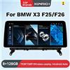 XONRICH Autoradio Wireless Carplay da 12,3 Pollici 1920*720P per BMW X3 F25 X4 F26 CIC NBT, Navigazione Android 15, Unità Principale 4G LTE