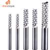 Dreanique 1pc Punte per fresa per mais in metallo duro solido 3.1mm, 4mm, 6mm, 8mm Fresa per legno PCB Taglio Utensili per fresatura Fibra di carbonio