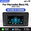 XONRICH Autoradio XONRICH per Mercedes Benz Classe M W164 Classe GL X164 ML GL con CarPlay Wireless e Android Auto, Navigazione Senza DVD 2 Din