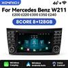 XONRICH Autoradio Wireless Carplay Android14 per Mercedes Benz classe E W211 E200 E220 E300 E350 E240 E270 E280 CLS classe W219 Stereo