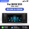 XONRICH Wireless CarPlay Android Auto Android 14 Autoradio per BMW serie 5 E39 X5 E53 M5 1996-2003 lettore multimediale GPS 4G Wifi