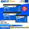 EASUN POWER Batteria LiFePO4 12V 24V Solare 100AH 300AH Pacco Batteria al Litio con BMS Integrato 6000 Cicli per Accumulo Energetico Domestico SENZA IVA