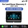 XONRICH Lettore multimediale per auto Android Auto Carplay wireless vocale AI per Land Rover Discovery 3 LR3 L319 2004-2009 Navigazione 4G Wifi