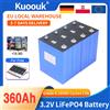 Kuoouk Nuova Batteria LiFePO4 da 3.2V 360Ah per Fai-da-te 12V 24V 36V 48V, Cella Ricaricabile al Litio Ferro Fosfato di Grado A per Camper, Golf Cart, Energia Solare