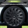 MOTENIO Design per Tesla Model 3 Highland 2023-2026 - Copricerchi da 18 Pollici (4 Pezzi), Nuovo Stile a Lama, Copertura Completa del Cerchio