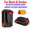 AEVYVKV Batteria al litio di ricambio 18V 20V 2.0Ah 3.0Ah BL2018 per Black & Decker LBXR20 LB20 LBX20 LST220 LB2X4020 Batteria per utensili a batteria