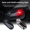 NONE Mini LED per auto Spia di energia solare Sicurezza notturna Allarme simulato Lampada di avvertenza antifurto wireless Lampada di allarme fittizia stroboscopica