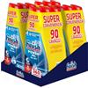 Finish Powergel Fresh detersivo per lavastoviglie, 360 lavaggi, gel per lavastoviglie, 600 ml (confezione da 12)