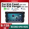 SMOONAVI Android 14 Wireless Carplay Autoradio Lettore Per Kia Ceed 2010 2011 2012 Venga Stereo GPS Touch Screen Autoradio Multimedia