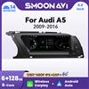 SMOONAVI Android 14 AI Voce Wireless Carplay Autoradio Lettore Per Audi A5 2009-2016 WIFI 4G SIM BT 8GB 128GB GPS Navi Touch Stereo IPS