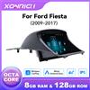 XONRICH Lettore multimediale per auto Android Auto CarPlay wireless da 9 pollici per Ford Fiesta 2009 -2017 Android 14 GPS 4G Wifi DSP 1280*720 IPS RDS