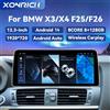XONRICH Lettore multimediale per auto Carplay wireless da 12,3 pollici per BMW X3 F25 X4 F26 CIC NBT Android 14 GPS 4G Wifi DSP Stereo 8Core Navi