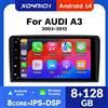 XONRICH 8 "Wireless CarPlay per Apple Android Auto Autoradio per Audi A3 8P S3 2003-2012 GPS Stereo Multimediale 4G Wifi 8core RDS