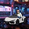 AIYAPLAY Macchina Elettrica per Bambini 3-5Anni 12V Licenza Lamborghini Revuelto 3-5km/h Auto Elettrica per Bambini Porte a Farfalla, 2 Motori, Sospensioni, Telecomando, Musica, Rotelle, Fari, Bianco