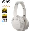 QCY H3S Cuffie over-ear Wireless Bluetooth 6.0 Hi-Res LDAC Suono spaziale Auricolare Doppio driver -56dB Cuffie ANC adattitive 102H