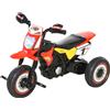 HOMCOM Triciclo per Bambini con Effetti Musicali e Luminosi e Vano Portaoggetti Rosso