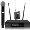 DAIDAN Sistema Microfonico Wireless Professionale QLXD4 True Diversity per Karaoke e Performance dal Vivo, Microfono Lavalier UHF