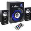 Audiocore Set di altoparlanti Bluetooth 2.1 Audiocore AC910 Radio FM, ingresso scheda TF, AUX, alimentazione USB