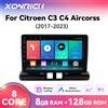 XONRICH Autoradio per Citroen C3 C4 Aircross 2017-2023 Android14 8Core 8GB+128GB 1280*720P IPS Wireless CarPlay Android Auto 4G WIFI GPS