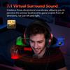 QCY Cuffie da Gaming QCY VN200 Pro H7GM USB con Audio Surround 7.1, Controllo Volume, Cablate, Multi-Piattaforma per PC, Giochi e Film