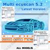 NONE Multiecuscan V5.2 Keygen Registrato Illimitato per Scanner OBD2, Manutenzione Multi ECU, Compatibile con Strumenti Diagnostici ELM327 OBD2