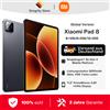 Xiaomi Pad 8 Versione Globale, Snapdragon 8s Gen 4, Display 11.2" 3.2K 144Hz, Batteria 9200mAh (typ), Ricarica 45W, Fotocamera Principale 13MP, Tablet Xiaomi