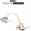 ddHiFi Cavo USB-C OTG a forma di L DD ddHiFi TC19LL Comet Gold in argento puro per segnale digitale per DAC e telefono