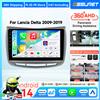 OSSURET Autoradio Android 14 da 9,7862 Pollici per Lancia Delta 2009-2019, Lettore Multimediale con Carplay Wireless, Telecamera 360, GPS, Schermo Intelligente