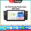 Hizpo Autoradio Android con Schermo AI da 7'' per Fiat Punto Linea 2007-2012, Carplay Wireless, Android Auto, GPS, Stereo, Bluetooth, Wifi, RDS