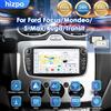 Hizpo Autoradio Multimediale da 7 Pollici per Ford Focus Mondeo C-MAX S-MAX Galaxy II Kuga con Navigazione GPS, Carplay Wireless e Android Auto