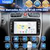 Hizpo Autoradio Android 14 2 Din 7" per Mercedes Benz W203 Vito W639 W168 Vaneo CLK W209, Sistema Multimediale GPS con Navigazione e Carplay