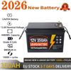 NONE Batteria al litio ferro fosfato LiFePO4 da 12V 350Ah con BMS integrato per camper, campeggio all'aperto, carrelli, accumulo solare, veicoli elettrici