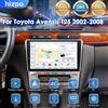 Hizpo per Toyota Avensis T25 2002 - 2008 CarPlay wireless per Apple Android Auto Autoradio GPS QLED RDS FM WiFi 4G 8Core Stereo Bluetooth Lettore multimediale 2 DIN