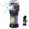 NONE Ventilatore portatile con nebulizzatore a 4 velocità con angolo di 180° ° Oscillazione, Batteria da 15000mAh, Serbatoio d'Acqua da 2000ml, Motore Brushless, Torcia e Inclinazione Verticale - Ideale
